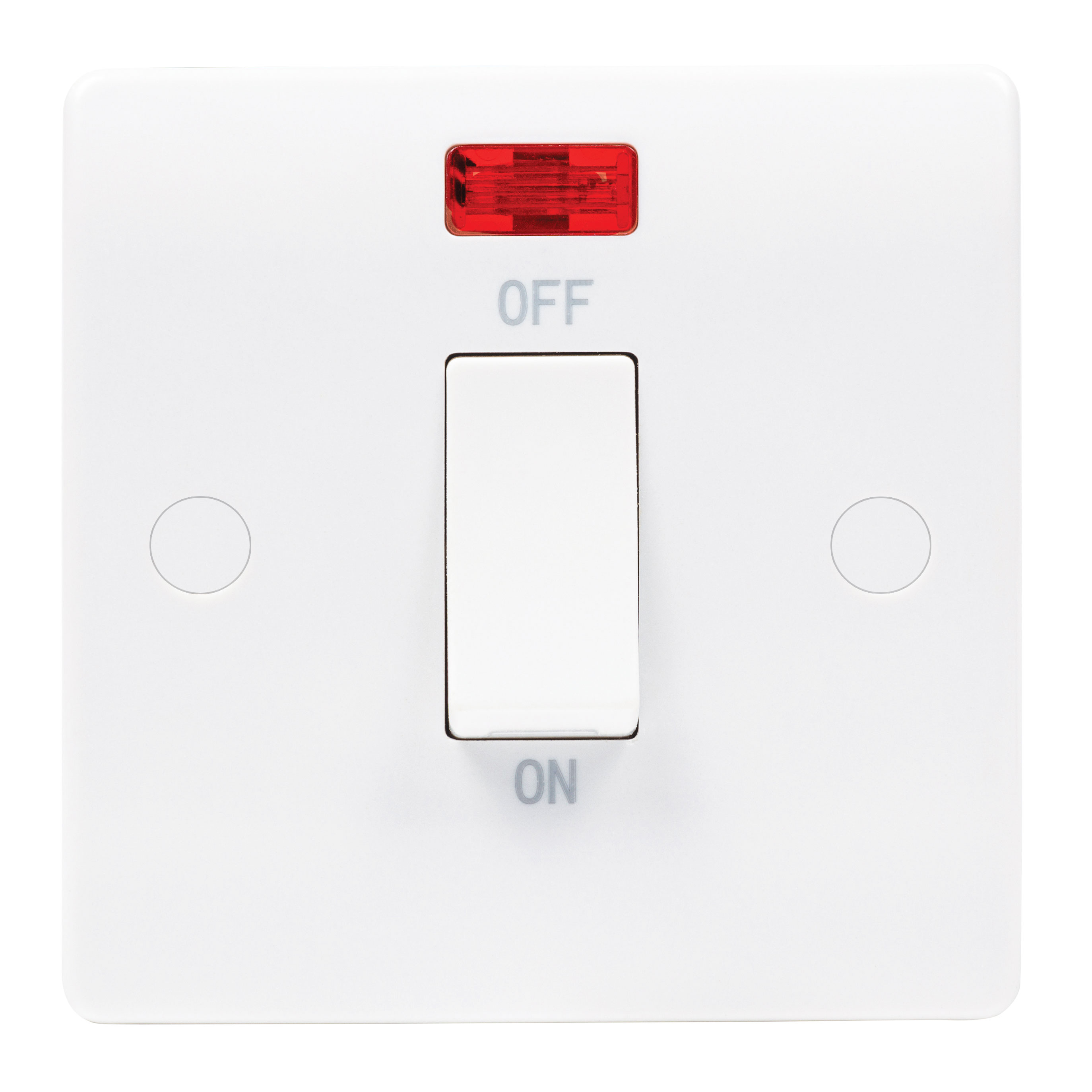 NSP45DPN Niglon Median 45a 2P Switch With Neon 1g Plate